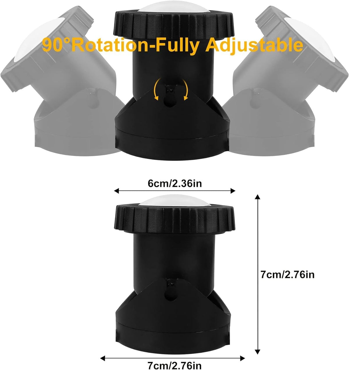 Yoosuml wired pond lights cover wide areas with a 9 ft cord.