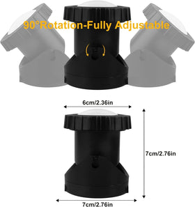 Yoosuml wired pond lights cover wide areas with a 9 ft cord.