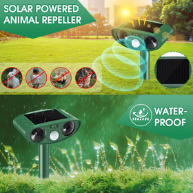 Yooyhhome 2-pack packaging illustrating versatile placement for lawns and beds.