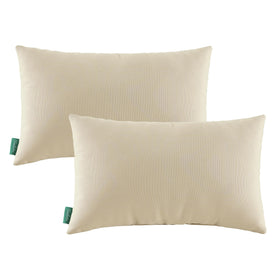 YOOZEKU lumbar pillow in lime green for indoor and outdoor seating comfort