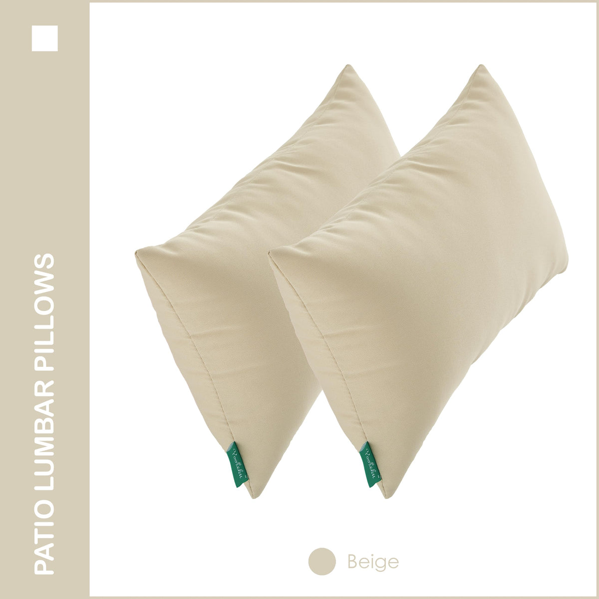 YOOZEKU waterproof outdoor pillow set of 2 boosts patio resilience