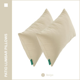 YOOZEKU waterproof outdoor pillow set of 2 boosts patio resilience