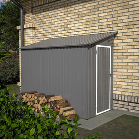 YOPTO lean-to shed side-yard fit, ideal for narrow outdoor corners.