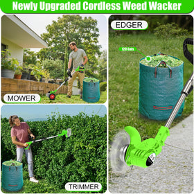 YOPTWX weed waste bags included for convenient cleanup