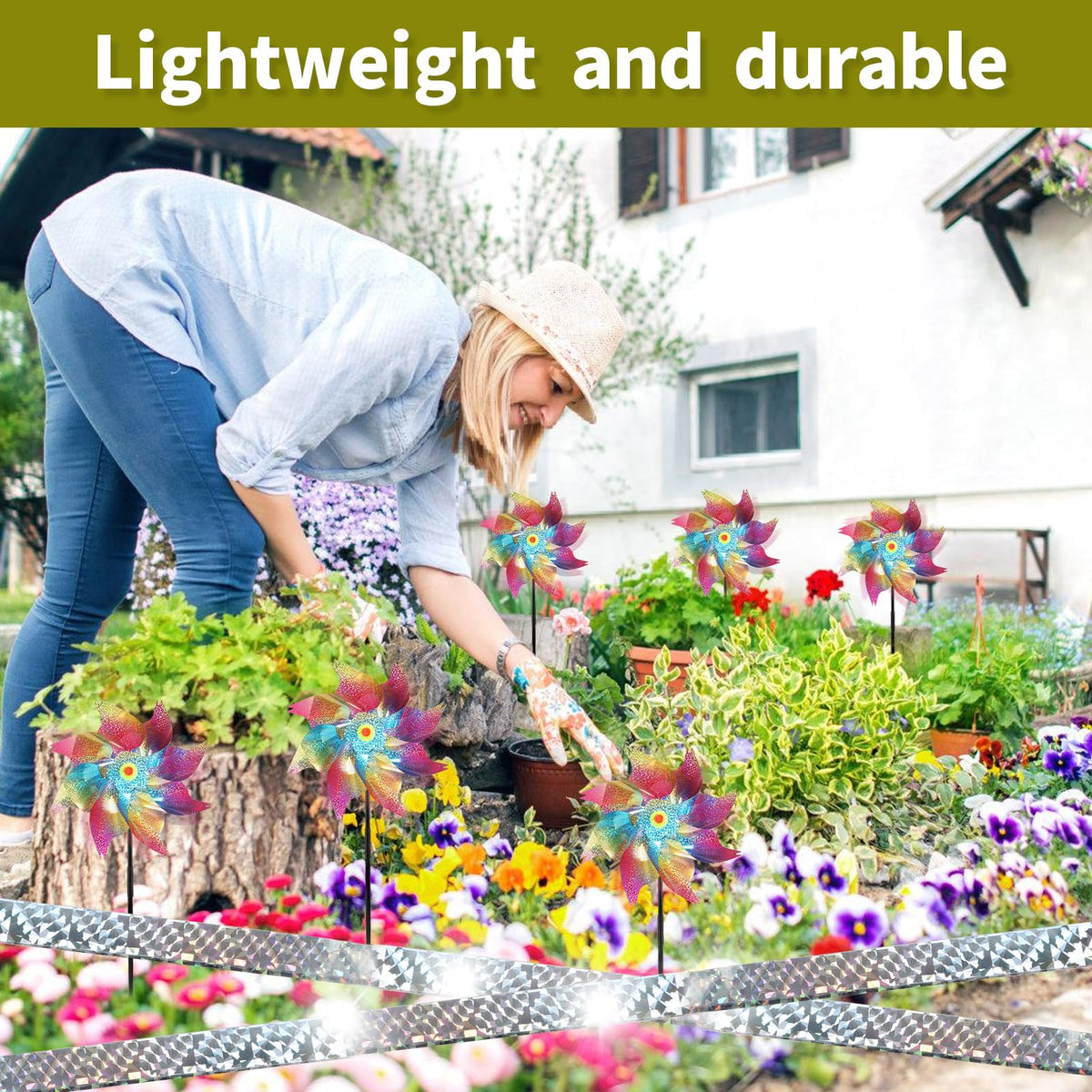 Yorr pinwheels feature a detachable design for simple storage and reuse.