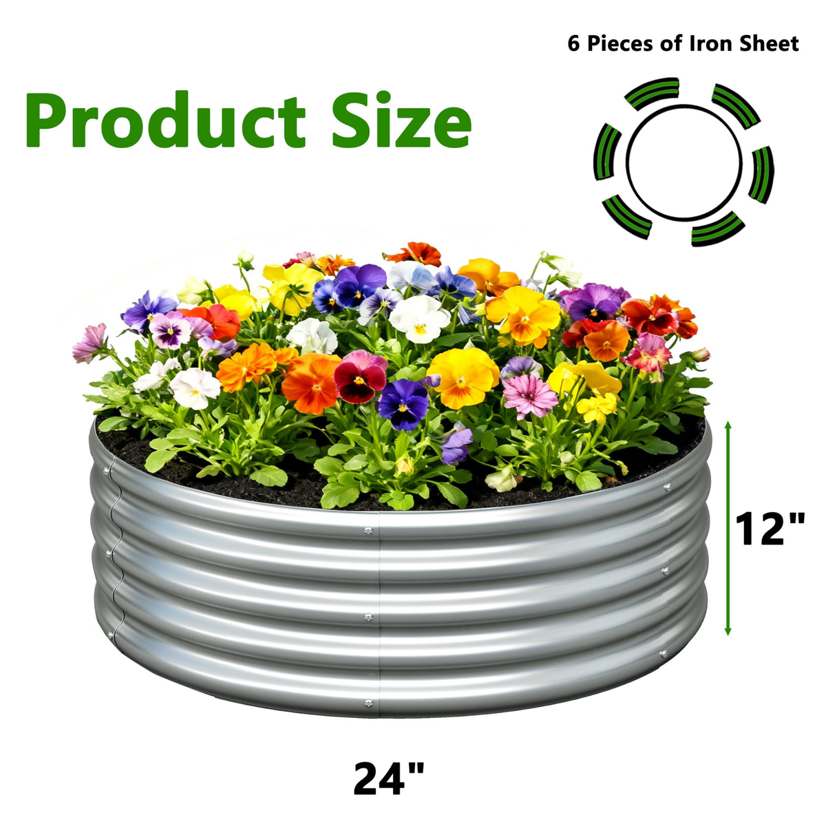 Yortrek 3pack raised garden beds ready to assemble without tools