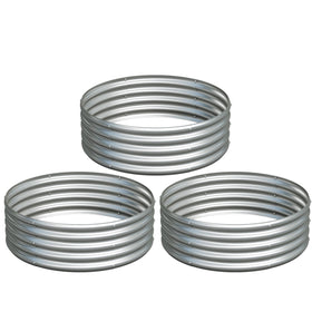 Yortrek galvanized raised bed 3x3x1ft for outdoor vegetable gardening and flowers