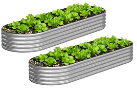 Yortrek galvanized raised bed assembly shows quick setup for urban vegetable gardens.