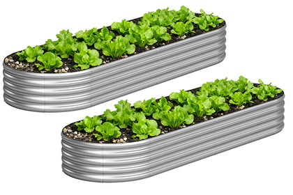 Yortrek galvanized raised bed assembly shows quick setup for urban vegetable gardens.