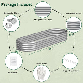 Yortrek safe-coated garden bed protects soil and plant safety during outdoor use.