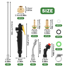 YOSINXU brass barb connection works with multiple hose sizes.