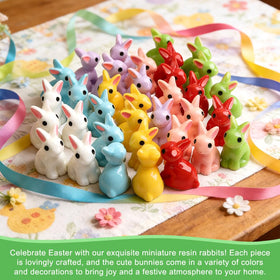 YOSINXU tiny 2.1x2.4 cm bunny for table centerpiece accents