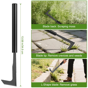 YOSN moss removal with weed scraping in stone or brick gaps