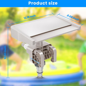 YOSN beige-edge attachment blends with common above-ground frame styles.
