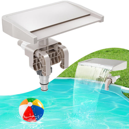 YOSN pool fountain main body with smooth water arc for relaxing pool ambience.