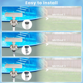 YOSN water-arc in action enhances pool atmosphere with a tranquil splash.