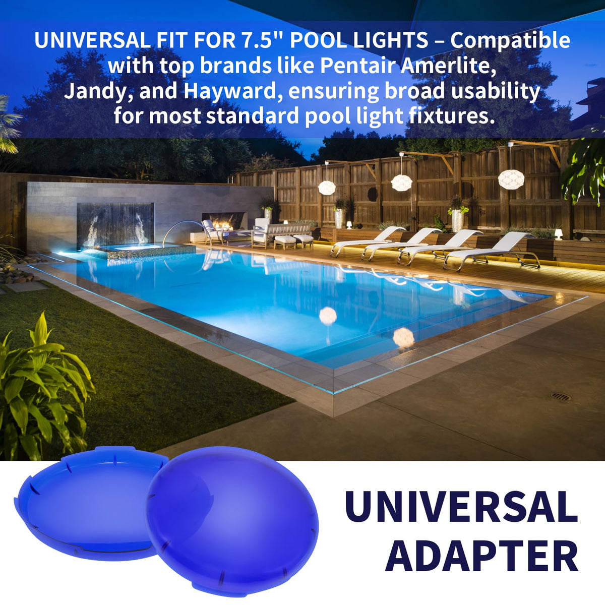 YOSUPV clip-on pool light lens enabling quick upgrades