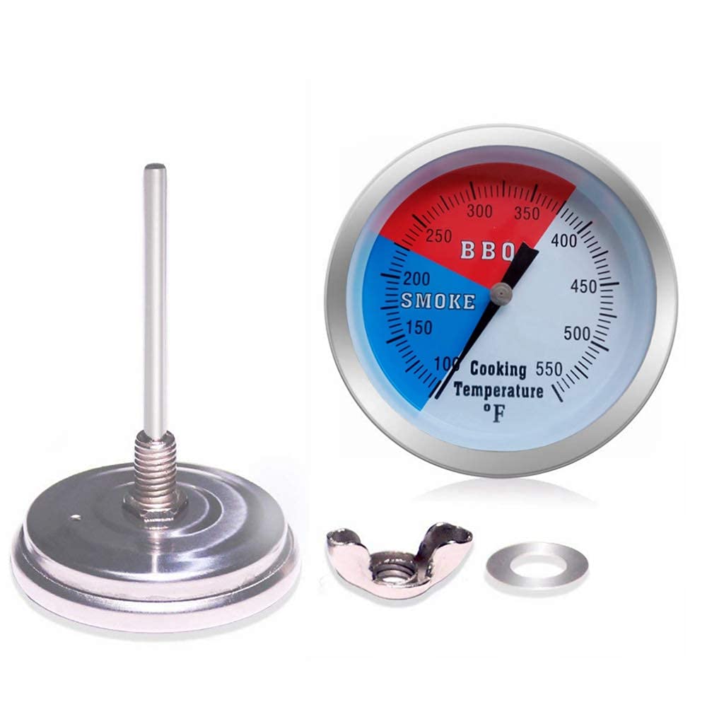 YOTOM stainless steel grill thermometer for durable, rust-resistant monitoring.