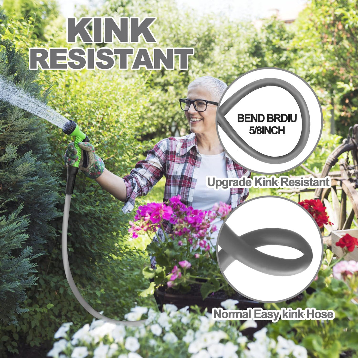 YOTOO flexible hose in cold and warm weather shows broad temperature range.