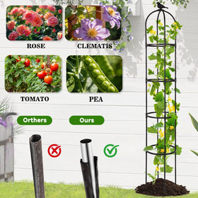 Yotoworth Garden Obelisk Trellis offers adjustable height for customizable plant support.