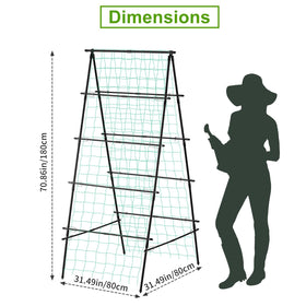 Yotoworth garden trellis easy assembly with tool-free setup
