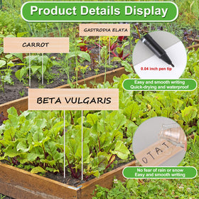 Youdaju waterproof PP plant tags resist rain and sun for outdoor gardens.