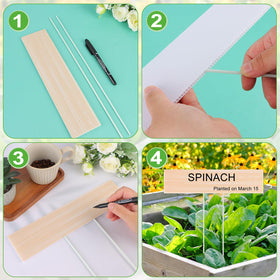Youdaju wood-texture design adds charm to garden labeling system.