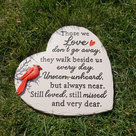 Youdear Memorials 10-inch stone with keyhole for easy display.