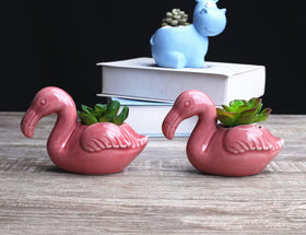 Youfui flamingo planter windowsill display brightens any room