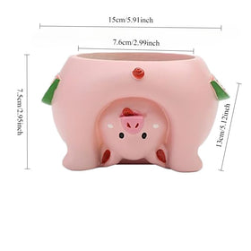 Youfui succulent planter with mini plants ideal for desks.