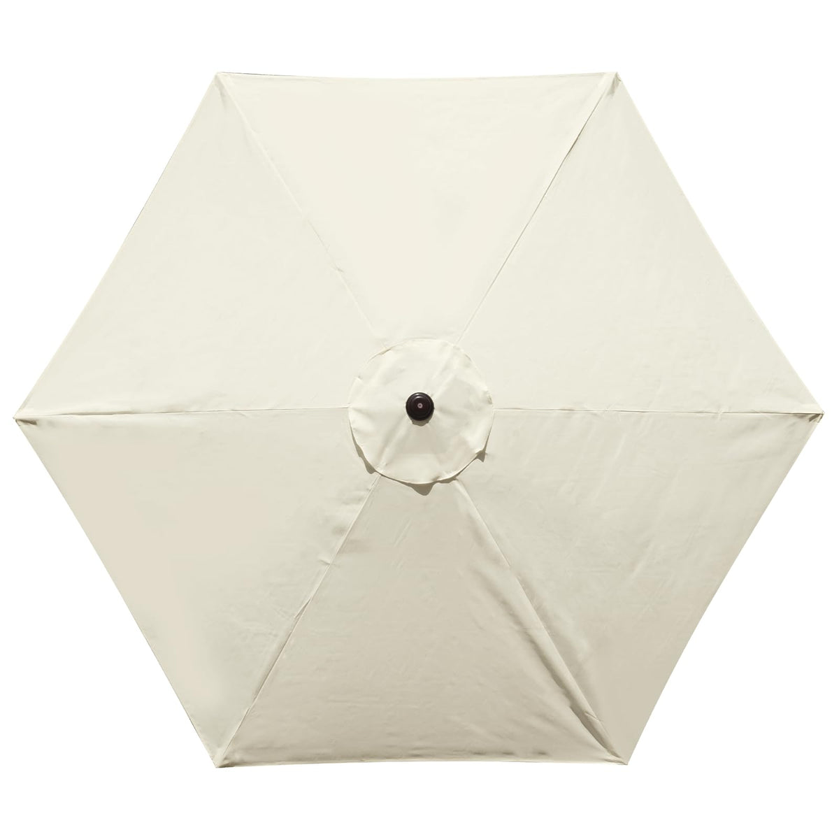 YOUGE OUTDOOR 10ft beige canopy, durable replacement for market umbrellas.