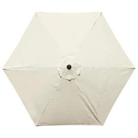 YOUGE OUTDOOR 10ft beige canopy, durable replacement for market umbrellas.