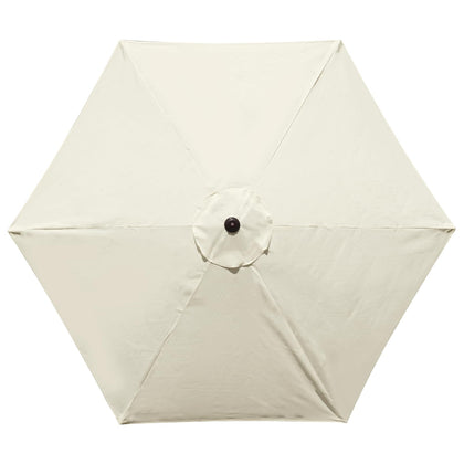 YOUGE OUTDOOR 10ft beige canopy, durable replacement for market umbrellas.