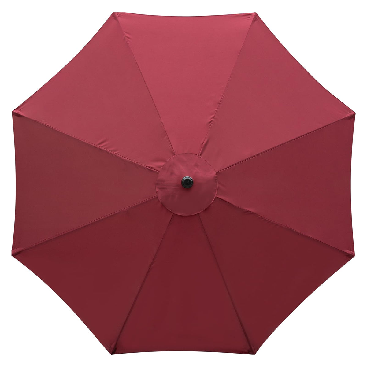 YOUGE OUTDOOR 10ft canopy close-up shows burgundy fabric and colorfast finish for outdoor use