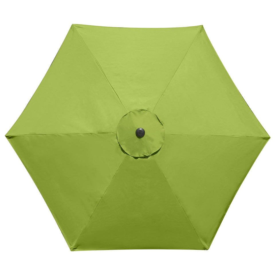 YOUGE OUTDOOR 9ft canopy for sage green 6-rib umbrellas offers universal fit and UV protection.