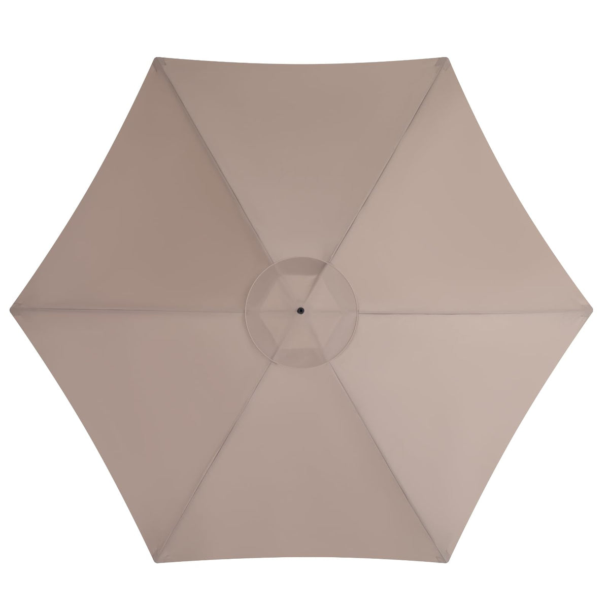 YOUGE OUTDOOR 9ft canopy showing universal fit for 6-rib umbrellas