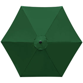 YOUGE OUTDOOR 9 ft canopy for 6-rib umbrella delivers UV protection and shade.