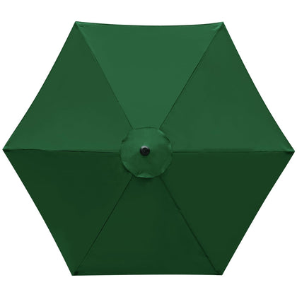 YOUGE OUTDOOR 9 ft canopy for 6-rib umbrella delivers UV protection and shade.