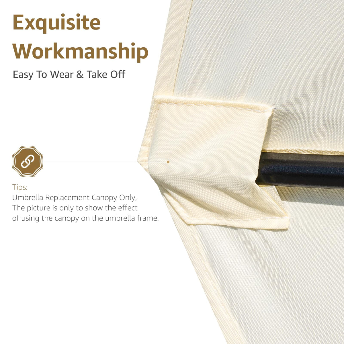 YOUGE OUTDOOR easy installation canopy only, no pole included