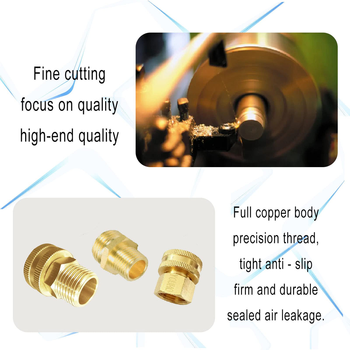 YOUHO 3/4 NH female connector highlights compatibility with standard hoses and fittings.