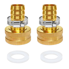 YOUHO garden hose adapter with 5/8 inch drip tubing connection for quick setup