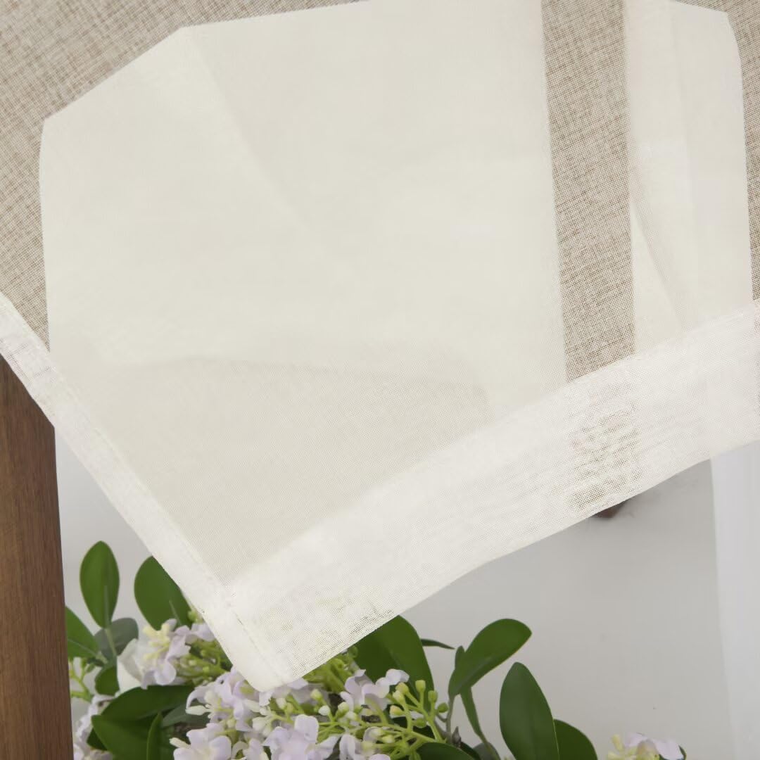 Youleyar linen-look curtains add subtle texture and ambience.