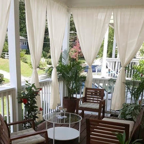 Youleyar sheer curtains for indoor-outdoor spaces with breathable fabric.