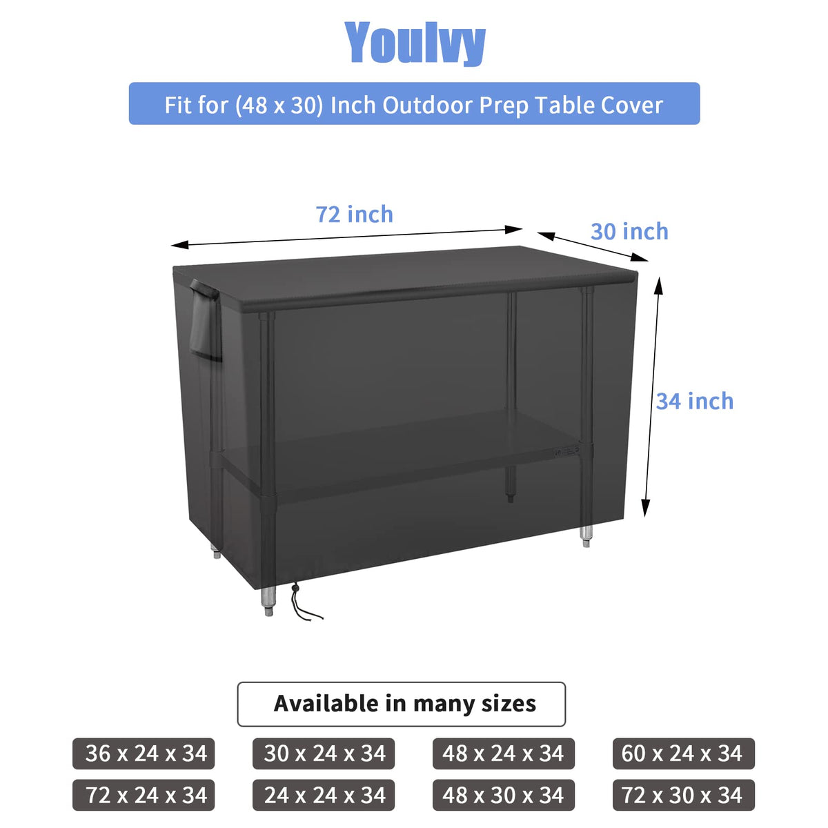 Youlvy windproof bottom with drawstring and locks prevents displacement.
