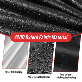 Youlvy windproof drawstring and locks secure the cover in high winds
