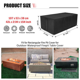 Youlvy handle-equipped fire pit cover allows quick installation and removal