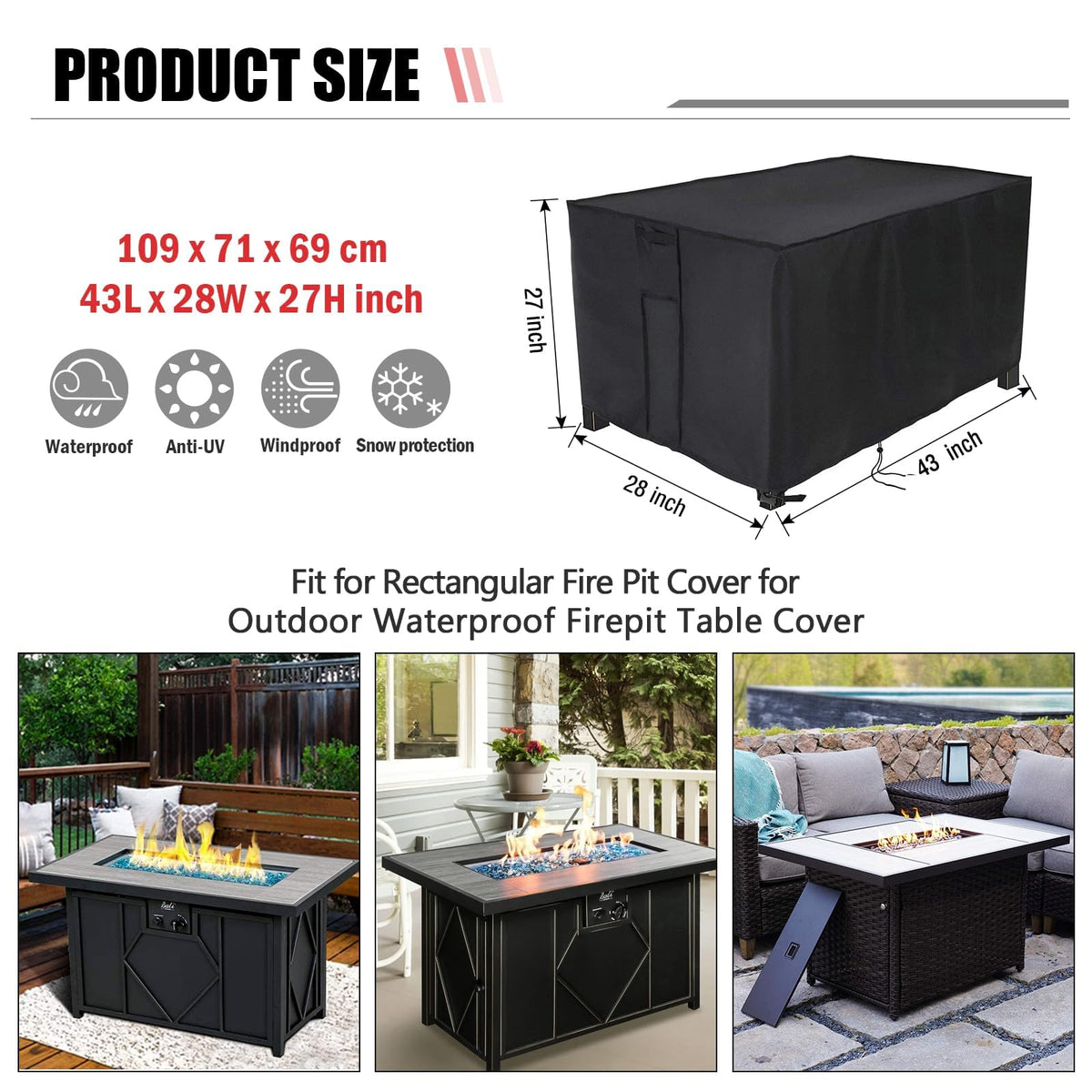 Side handles on Youlvy cover for easy installation and removal