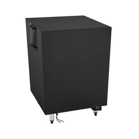 Youlvy outdoor prep table cover over a 24x24x35 stainless table protecting from rain and dust