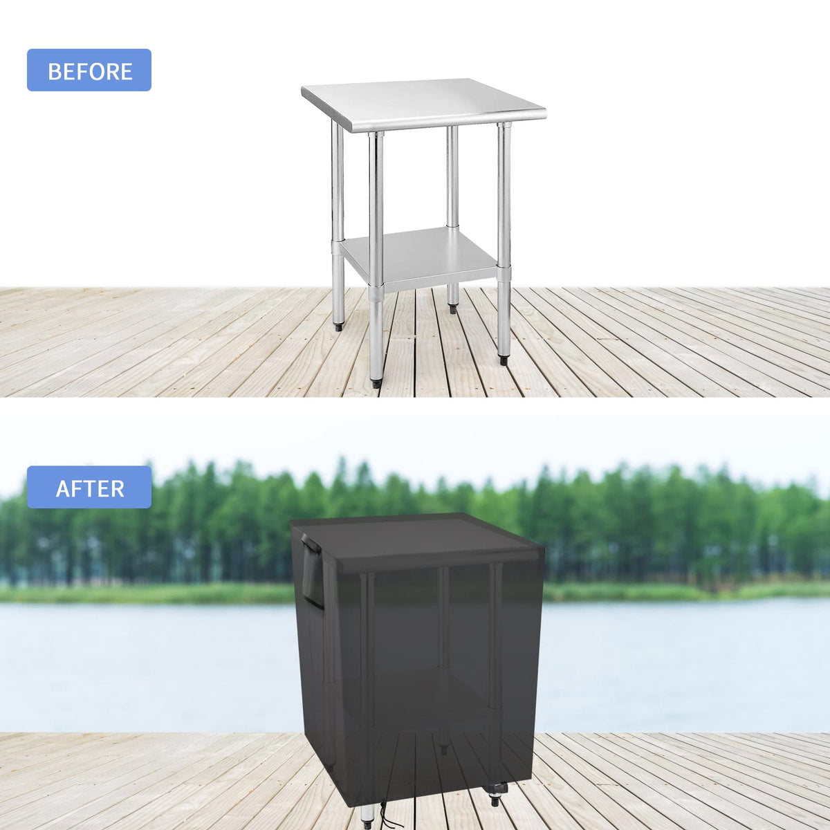 Youlvy sturdy 420D cover preserves outdoor table look and finish year-round