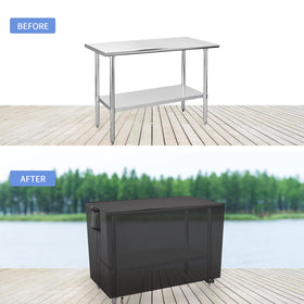 Youlvy waterproof and UV-resistant fabric shields outdoor furniture from sun exposure.